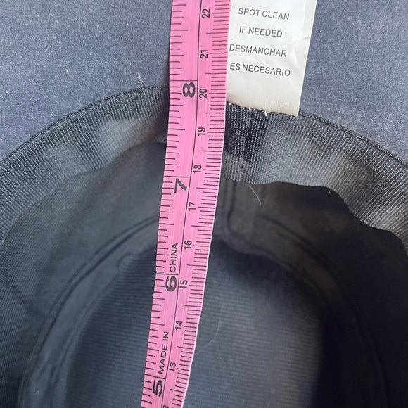 Dusty Blue Wide Brim BohoHat with Braided Band - Picture 9 of 12